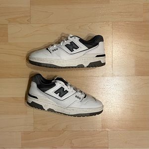 White Grey Dark Grey New Balance 550 Size 5.5 Men / 7 Women